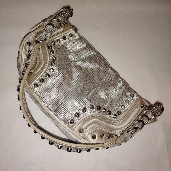 Zara -medium - shoulder bag-grays silver color metal plated styles - Picture 5 of 8